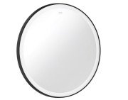 Зеркало для ванной Hansgrohe Xarita Lite S ⌀70 см с круговой LED-подсветкой черный матовый 54966670