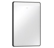 Зеркало Hansgrohe Xarita Lite Q 50х70 см с горизонтальной LED-подсветкой и ИК-датчиком черный матовый 54969670