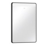 Зеркало для ванной Hansgrohe Xarita Lite Q 50х70 см с горизонтальной LED-подсветкой черный матовый 54956670