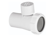Подовжувач з аераційним клапаном McAlpine d40 мм поліпропілен V1ABSV-40-PL-WH