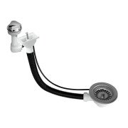 Злив-автомат для кухонного миття McAlpine з горизонтальним переливом хром PUFS113DR-CP