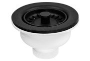 Злив для кухонної мийки McAlpine 113 мм х 1½ чорний матовий BSW50P-POL-MB