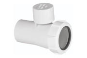 Удлинитель с аэрационным клапаном McAlpine d32 мм полипропилен V1ABSV-32-PL-WH
