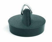 Гумова пробка для раковини McAlpine d45 мм з отвором для ланцюжка HC57-45