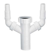 Підключення до пральної машини McAlpine 1½ х 40 мм поліпропілен білий HC14