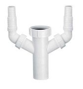 Підключення до пральної машини McAlpine 1½ х 40 мм поліпропілен білий HC14