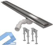 Желоб водосточный McAlpine Omega Slim 700 мм матовая сталь MPCD700-O-B-NT-KPL