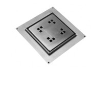 Сливной трап для душа McAlpine с решеткой Macintosh 150х150 мм нержавеющая сталь CD150-90-BMAC