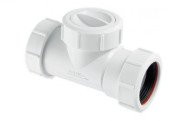 Удлинитель McAlpine с обратным клапаном 40 мм полипропилен белый T28M-NRV-40
