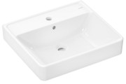Раковина для ванной Hansgrohe Xanuia Q 55х48 см c отверстием и переливом керамика SmartClean белый 61009450