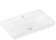 Раковина для ванной Hansgrohe Xelu Q 80х48 см c отверстием без перелива керамика SmartClean белый 61020450