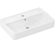 Раковина для ванной Hansgrohe Xanuia Q Compact 60х37 см c отверстием и переливом керамика белый 60213450