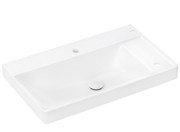 Раковина Hansgrohe Xelu Q 80х48 см полка справа c 2 отверстиями без перелива керамика SmartClean белый 61028450