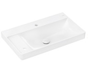 Раковина Hansgrohe Xelu Q 80х48 см полка слева c 2 отверстиями без перелива керамика SmartClean белый 61034450