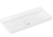 Раковина для ванной Hansgrohe Xelu Q 100х48 см без отверстия и без перелива керамика SmartClean белый 61038450