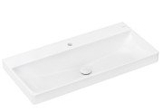 Раковина для ванной Hansgrohe Xelu Q 100х48 см c отверстием без перелива керамика SmartClean белый 61039450