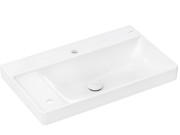 Раковина Hansgrohe Xelu Q 80х48 см полка слева c 2 отверстиями без перелива керамика SmartClean белый 61031450