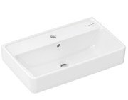 Раковина для ванной Hansgrohe Xanuia Q Compact 60х37 см c отверстием и переливом керамика SmartClean белый 61124450