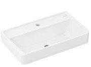 Раковина Hansgrohe Xanuia Q Compact 65х39 см c отверстием без перелива керамика SmartClean белый 61130450