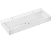 Раковина для ванной Hansgrohe Xevolos E 120х48 см с 2 отверстиями керамика SmartClean белый 61106450