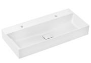 Раковина для ванной Hansgrohe Xevolos E 100х48 см с 2 отверстиями керамика SmartClean белый 61111450