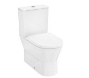 Унитаз-компакт напольный Hansgrohe EluPura Original S AquaChannel Flush 39х64 см с крышкой керамика белый 60205450