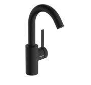 Змішувач для раковини Hansgrohe Zesis S CoolStart із донним клапаном чорний матовий 74740670