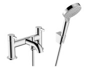 Смеситель на борт ванны Hansgrohe Zesis S с душевым гарнитуром хром 74424000