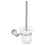 Єршик для унітазу Kroner KRP Edelstahl Klassisch-ESG3710 з тримачем білий/нікель CV025648