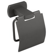 Тримач для туалетного паперу Kroner KRP Graz - GRP95607 з кришкою графіт CV025285