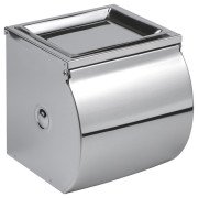 Тримач для туалетного паперу Kroner KRM Rizze-ACC300 з кришкою хром CV022902