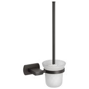 Ершик для унитаза Kroner KRP Graz-GRP95613 с держателем белый/графит CV035544