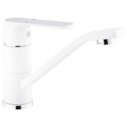 Смеситель для раковины Kroner KRP Armada-W011 однорычажный хром/белый CV024324