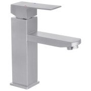 Змішувач для раковини Kroner KRP Edelstahl Kubus-ESG010 одноважільний нікель CV023009