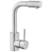 Смеситель для раковины Kroner KRP Edelstahl Klassisch-ESG012 однорычажный никель CV023008