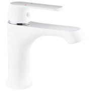 Смеситель для раковины Kroner KRP Armada-W010 однорычажный хром/белый CV024320