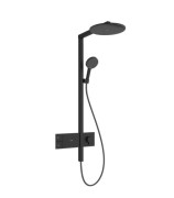 Душова стійка Hansgrohe Raindance Alive S 300 1jet із термостатом ShowerSelect Comfort чорний матовий 24582670