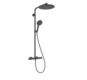 Душевая стойка Hansgrohe Raindance Alive S Puro 300 1jet EcoSmart с термостатом черный матовый хром 24593340