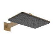 Верхній душ Hansgrohe Raindance Alive Q 34х21 см 2 режими EcoSmart із тримачем бронза 24551140