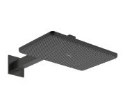 Верхній душ Hansgrohe Raindance Alive Q 34х21 см 2 режиму EcoSmart із тримачем чорний матовий хром 24551340