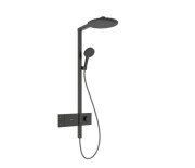 Душевая стойка Hansgrohe Raindance Alive S 300 1jet с термостатом ShowerSelect Comfort черный матовый хром 24582340