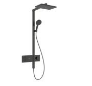Душевая стойка Hansgrohe Raindance Alive Q 210/340 2jet EcoSmart с термостатом черный матовый хром 24591340