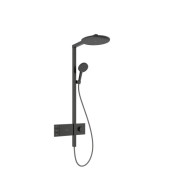 Душова стійка Hansgrohe Raindance Alive S 300 2jet EcoSmart із термостатом чорний матовий хром 24596340