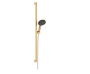 Ручний душ на штанзі Hansgrohe Raindance Alive Select S 90 см 3 режими EcoSmart бронза 24601140