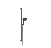 Ручной душ на штанге Hansgrohe Raindance Alive Select S 90 см 3 режима EcoSmart черный матовый хром 24601340