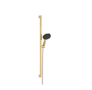 Ручной душ на штанге Hansgrohe Raindance Alive Select S 90 см 3 режима EcoSmart золото 24601990