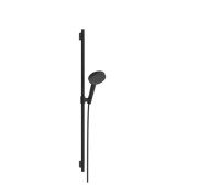 Ручний душ на штанзі Hansgrohe Raindance Alive Select S 90 см 3 режими EcoSmart чорний матовий 24603670
