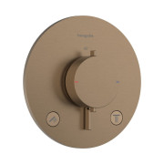 Термостат для душа скрытого монтажа Hansgrohe Ecostat Comfort S 2 потребителя бронза 33715140