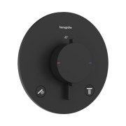 Термостат для душу прихованого монтажу Hansgrohe Ecostat Comfort S 2 споживача чорний матовий 33715670