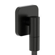 Шлангове підключення Hansgrohe FixFit Fine Q із зворотним клапаном чорний матовий хром 28884340